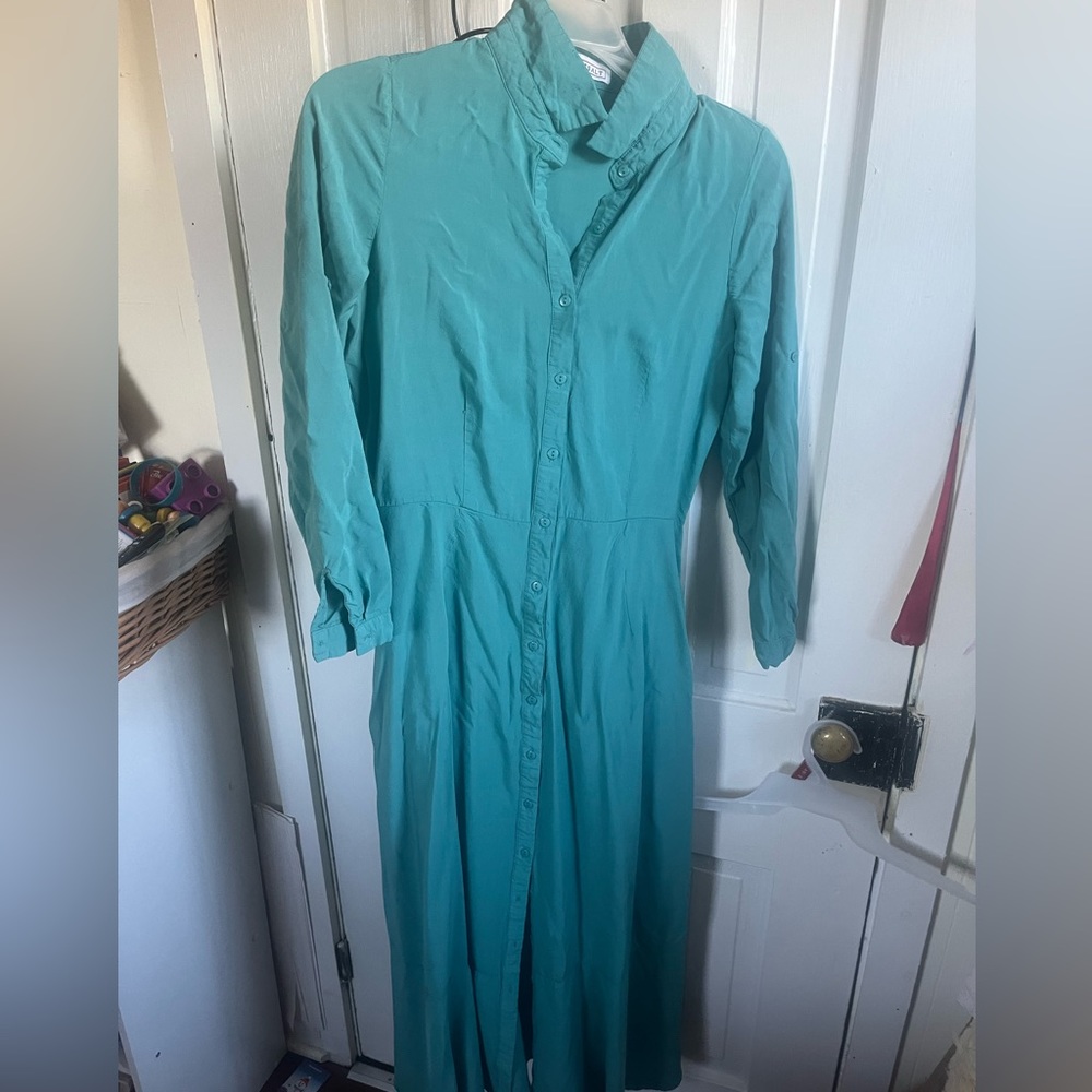 Sweet salt button down dress with pockets